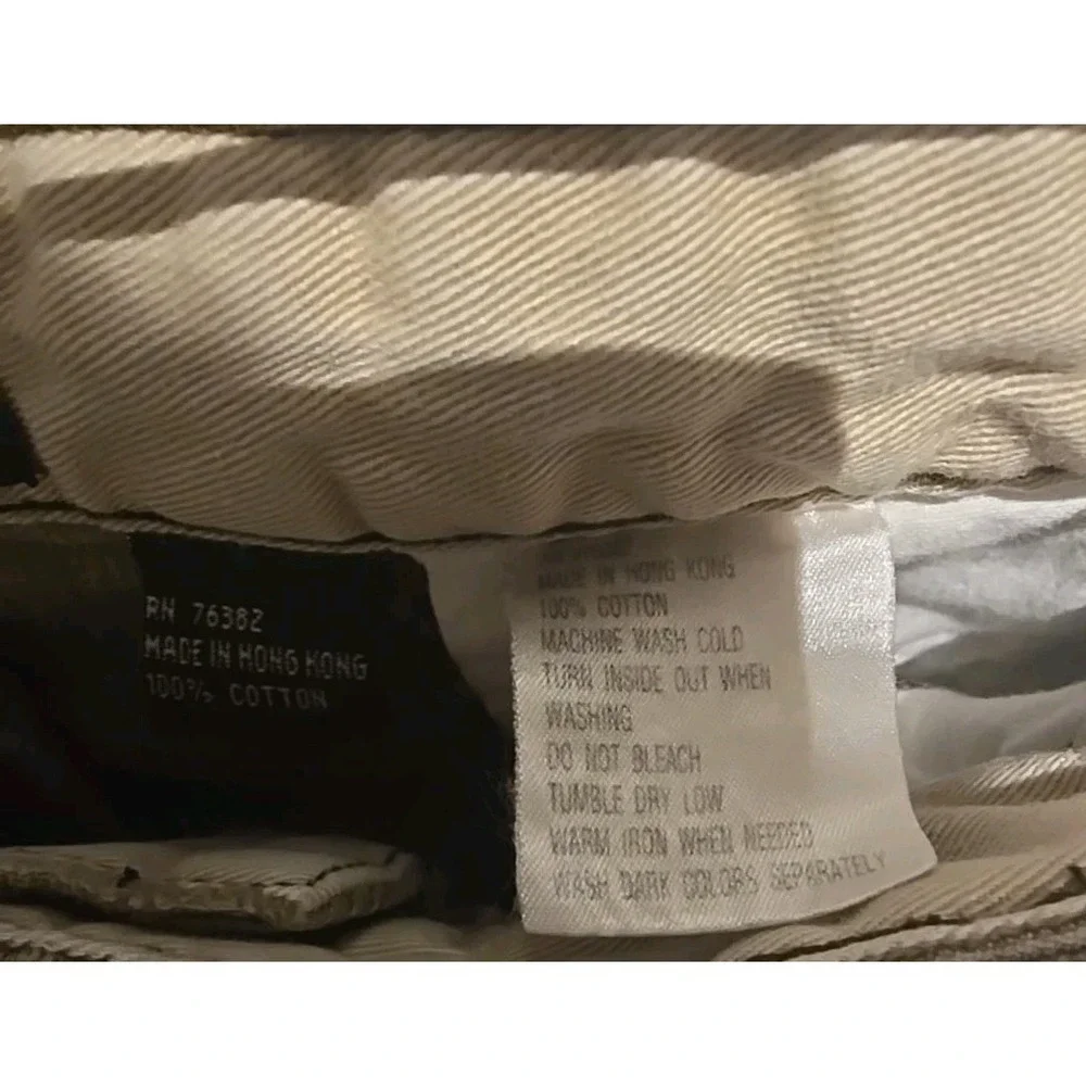 Timberland Mens Corduroy Pants Tan Pleated Front 100% Cotton Size 36 RN 76382‎